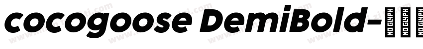 cocogoose DemiBold字体转换